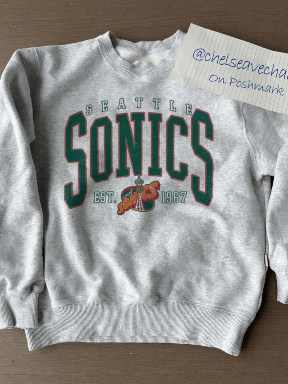 Vintage Seattle Supersonics Basketball Sweatshirt, NBA Seattle Supersonics Shirt